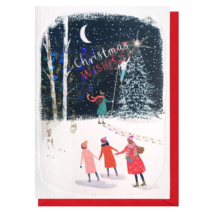 Carte de vœux arbre de Noël | Carte de vacances | Cartes de saison pour la vente par Louise Tiler