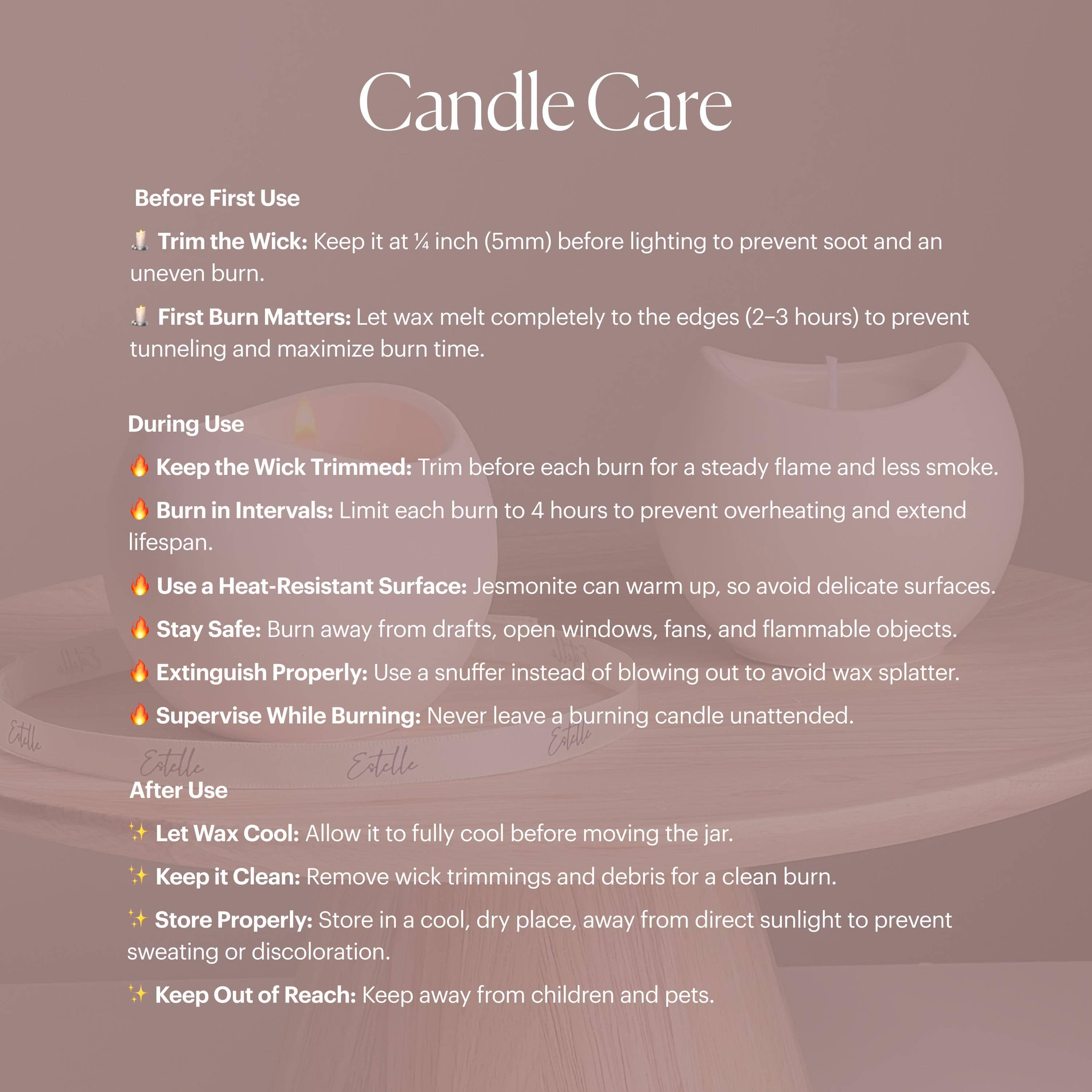 Estelle Studio - Wholesale Novelty Candle - Camelia Flower Soy Wax Candle in Jesmonite Jar: Handmade Scented Candle4