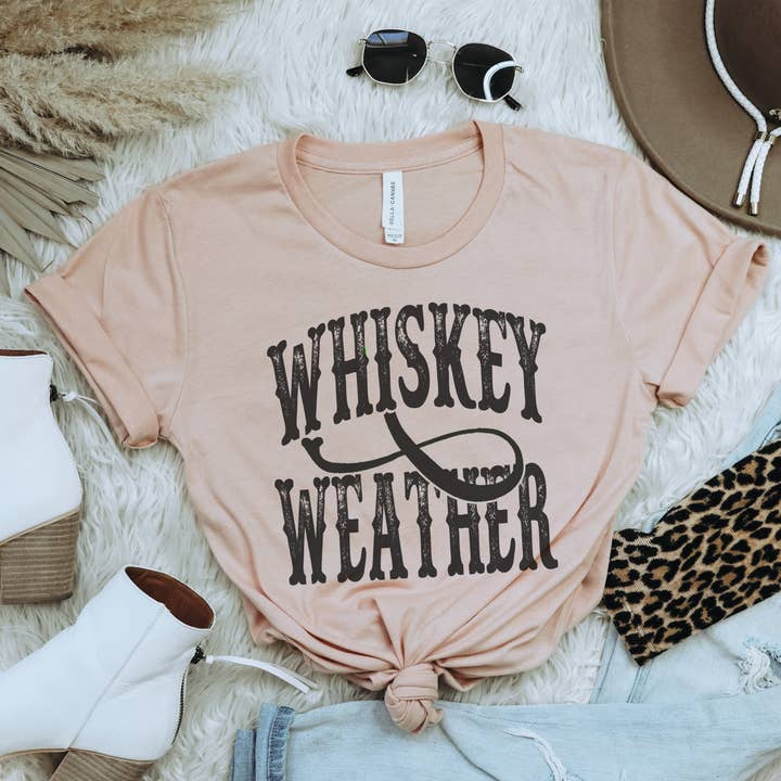 Trendznmore - Modern Graphic Apparel - Wholesale T-Shirt (Graphic) - Women's - Whiskey Weather Western Graphic T-Shirt 2