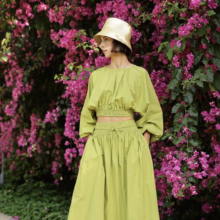 Newport Skirt Sweet Lime for wholesale by Maison Marigold