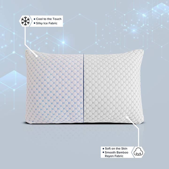 Okao Home Goods - Wholesale Bedding Pillow - Cold Pillow Bamboo - Best Night Ice Pillow for Comfortable Sleep1