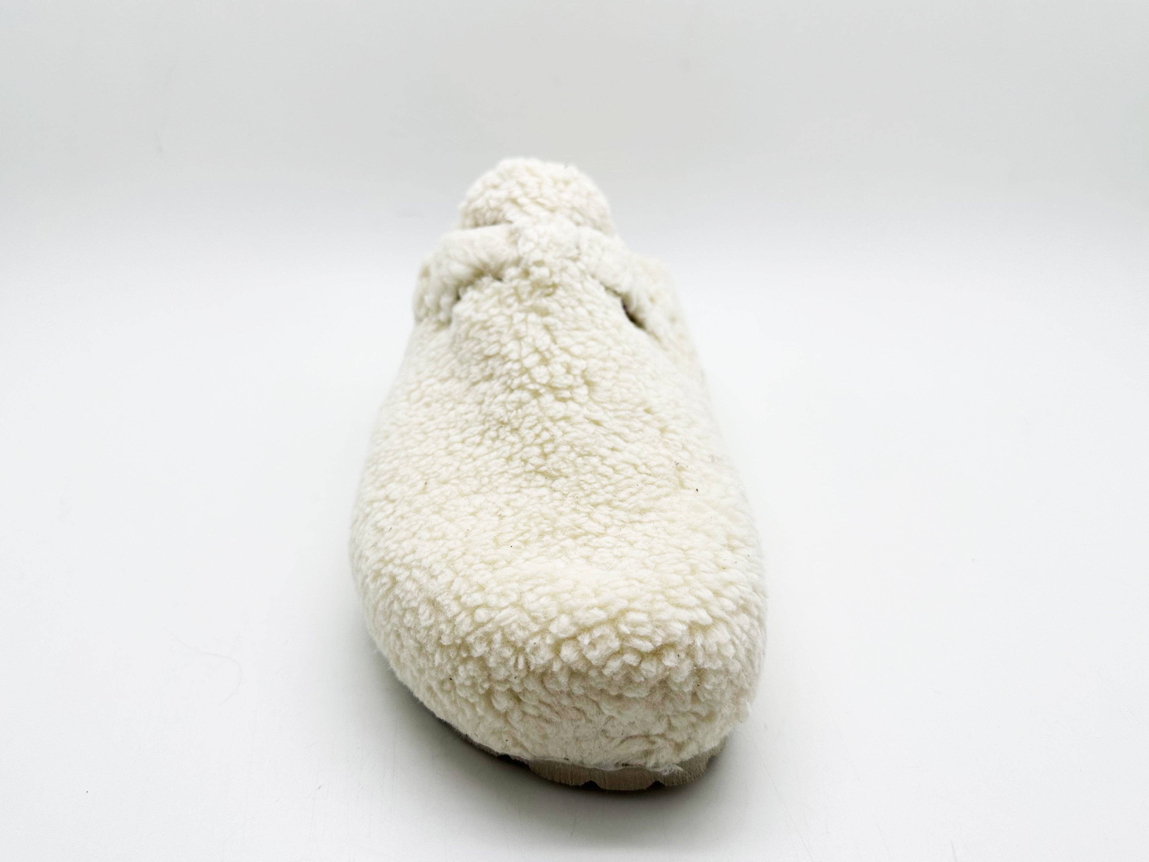 thies - Wholesale Klompen - Dames - thies 1856 ® eco teddy vegan klompen in off-white2