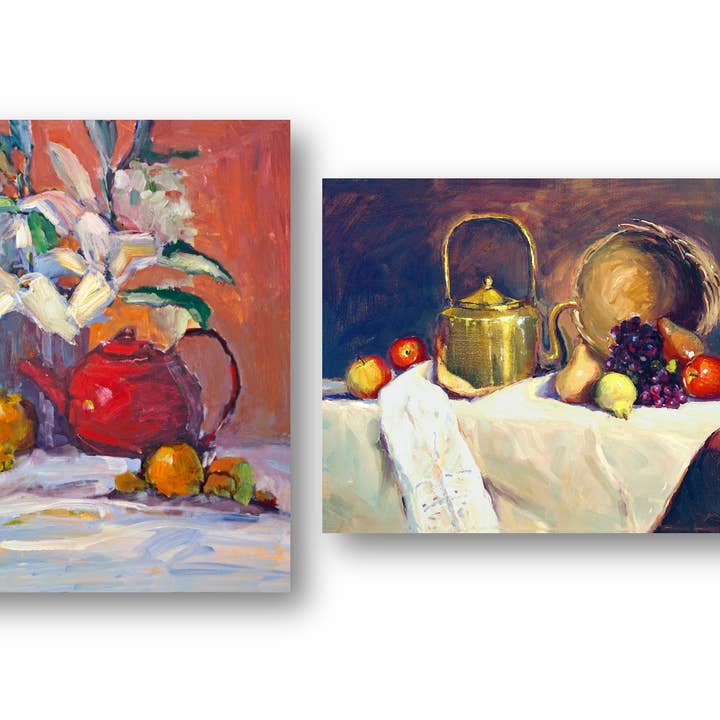 Theepot set voor wholesale door John Beard Fine Art