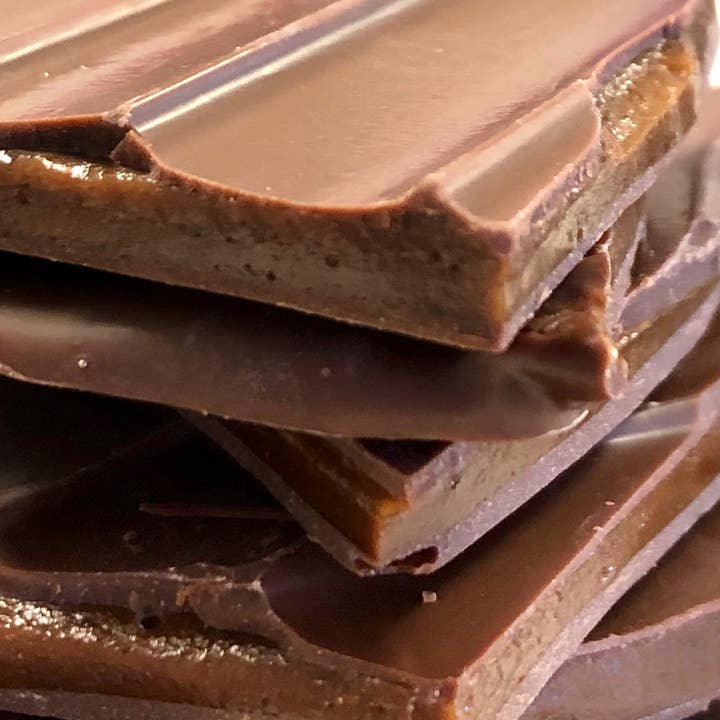 NeoCocoa – wholesale Chocolate-covered sweets – 3oz Smoky Mocha Toffee Brittle