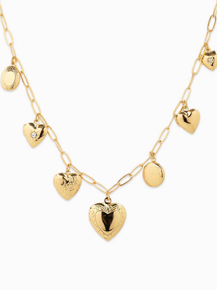 Seven Heart Locket Charm Necklace for wholesale by Sessori