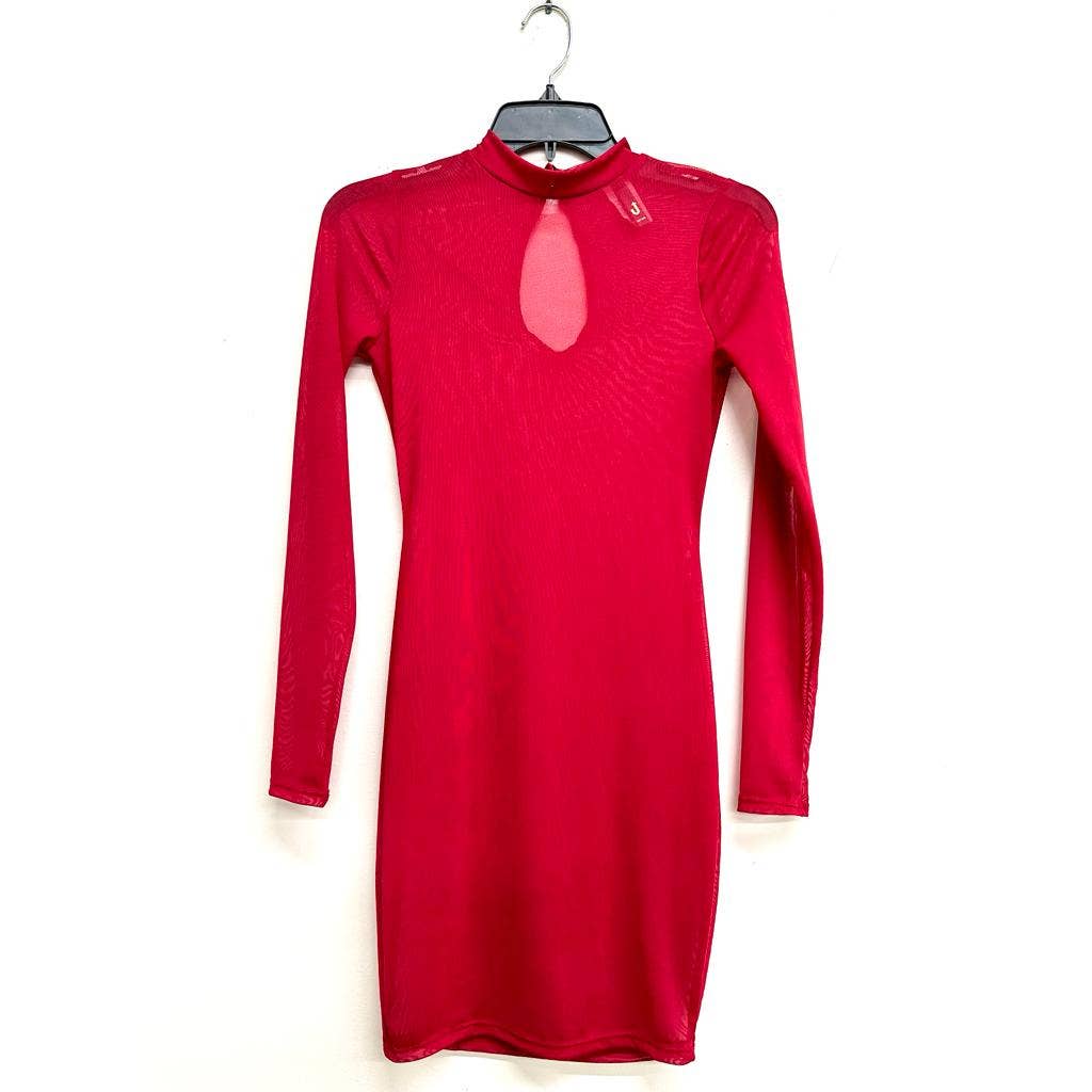 Uptown Apparel - Wholesale Dress - Women's - D13698 Mesh Mini Dress1