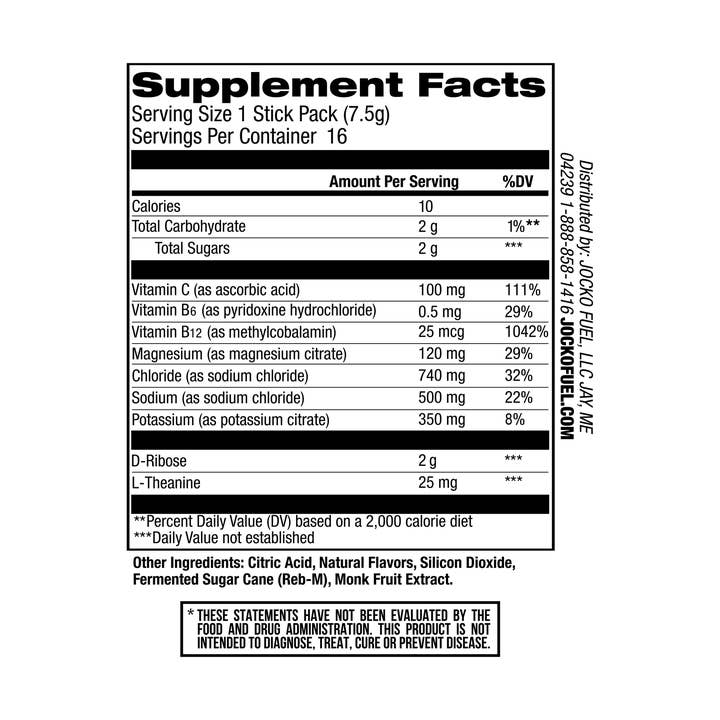 Campus Protein - Wholesale Powdered Health Drink - Jocko Fuel Hydrate Sticks