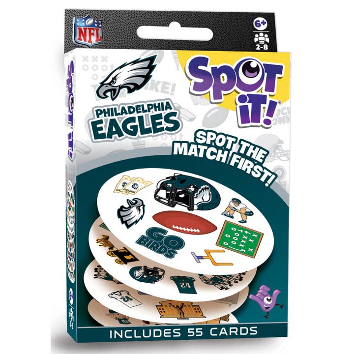 Philadelphia Eagles Spot It! Card Game for wholesale by Masterpieces Puzzles