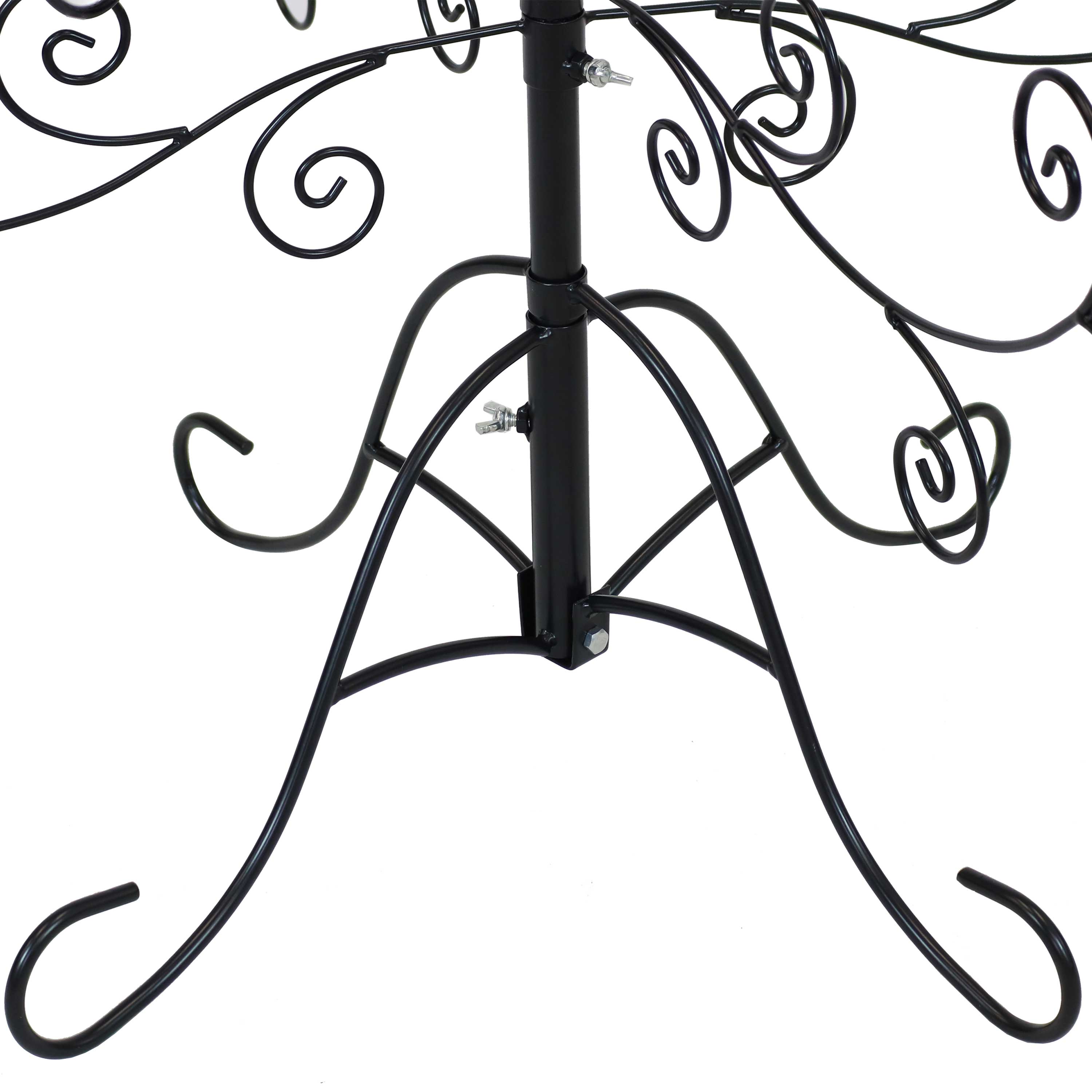 Sunnydaze Decor - Wholesale Christmas Decoration - Noelle Indoor Black Metal Christmas Ornament Tree - 5 ft11