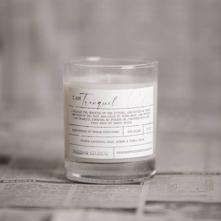 Freedom Studios - Wholesale Jar/Filled Candle - I AM Tranquil 7.5 oz Candle3