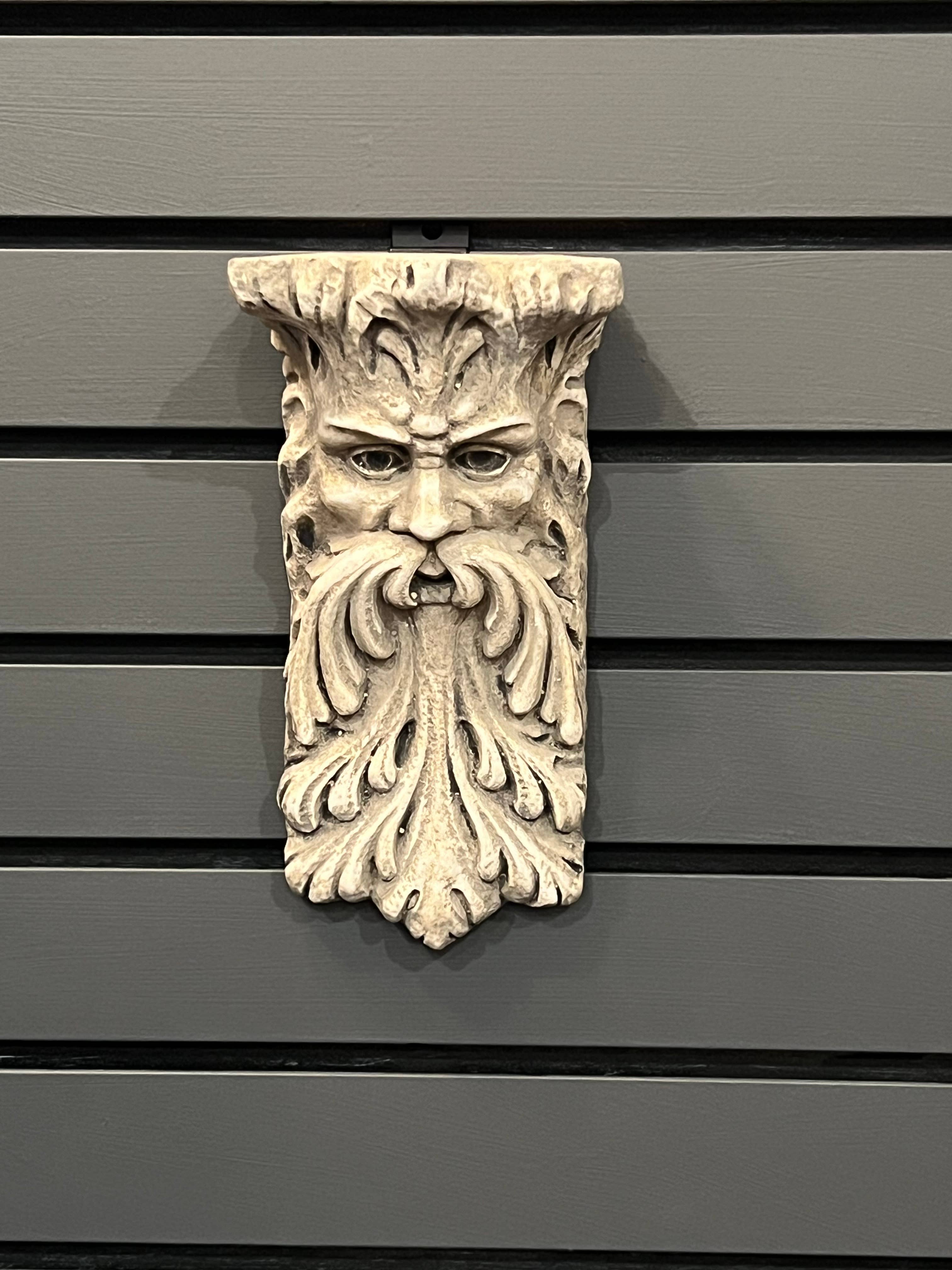 Masterpiece Studio - Wholesale Wall Accent - Green Man Shelf Bracket (BR18)1