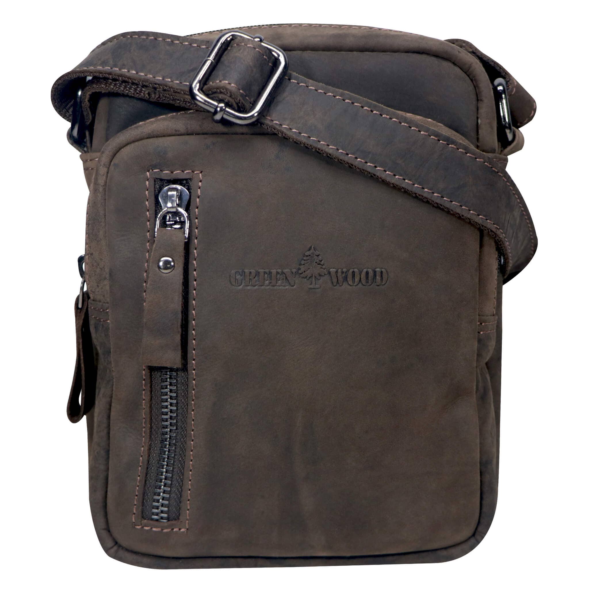 Greenwood – Engroshandel Crossbodytaske – unisex – Nili lille skuldertaske med flere rum Crossbody taske læder15