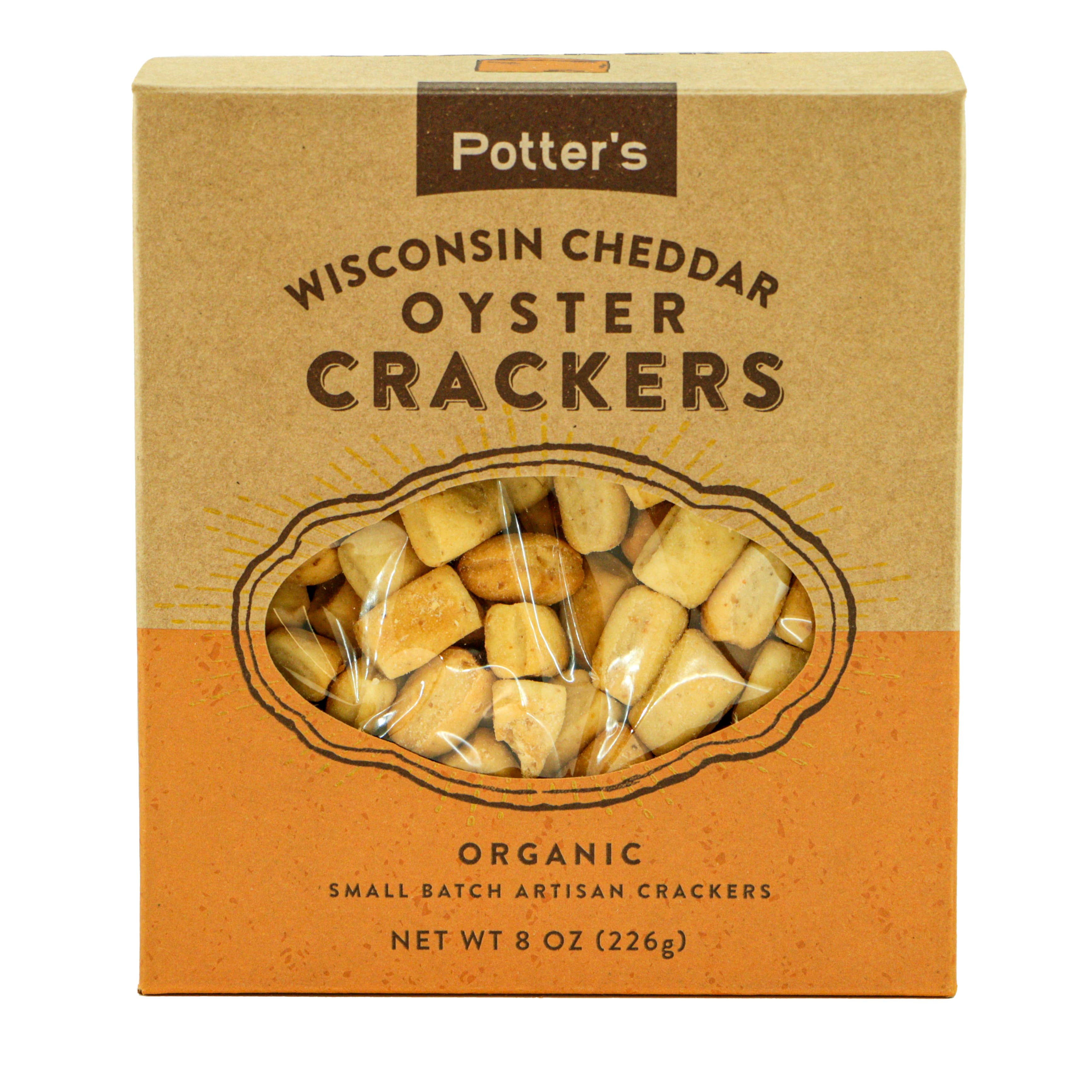 Potter’s Crackers – Großhandel Cracker – Potter's Crackers Bio-Austerncracker mit Cheddar aus Wisconsin1