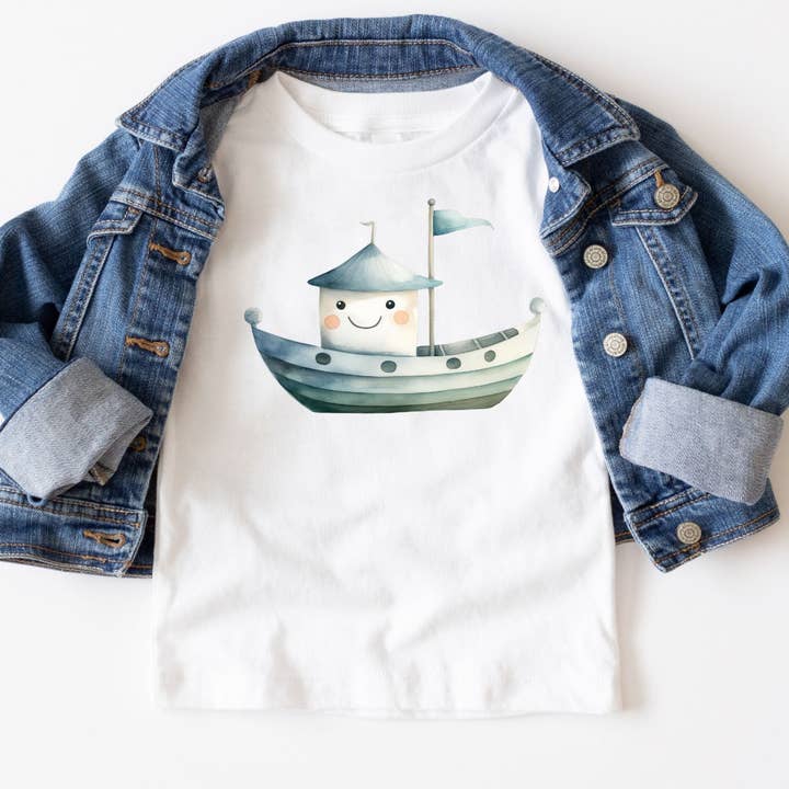 ChubbyBubbyBear - Wholesale T-Shirt - Kids - Happy Tugboat Tee