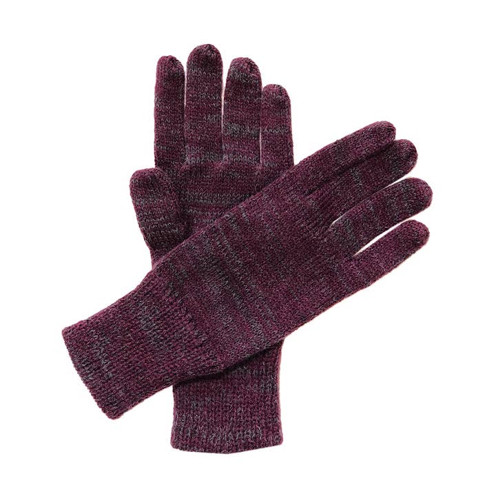 Gloves - Pixel - Eggplant - Women for wholesale by Shupaca Alpaca