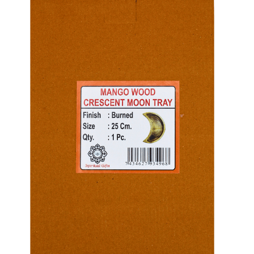 Green Tree - Wholesale Decoratief dienblad - Halve maan dienblad van mangohout met gebrand effect5