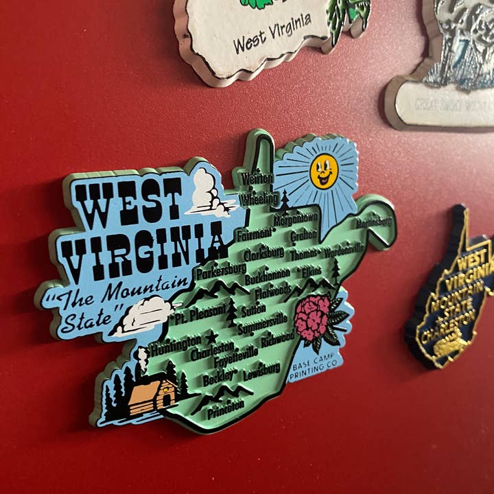 Base Camp Printing Co. - Wholesale Magnet - West Virginia, the Mountain State - Magnet1