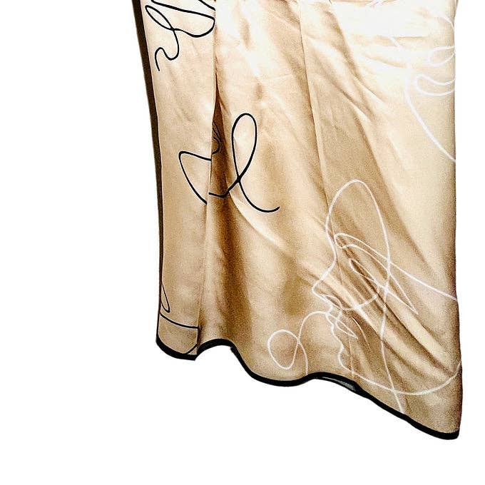 Nadora Iman - Wholesale Scarf - Women's - Silk Scarf in Golden Bell