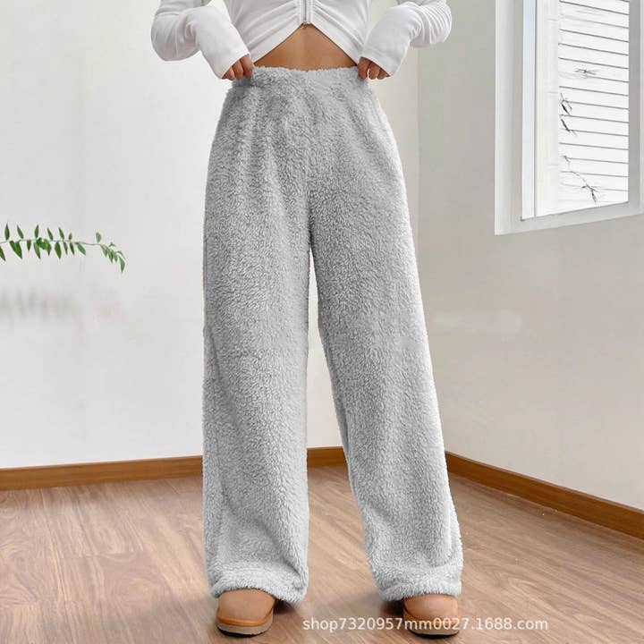 Women's Fleece Pants Winter Fashion Casual Loose Warm for wholesale by kycozy