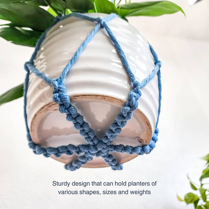 Handmade By Uruba – wholesale Hängande kruka – Macrame växthängare för inomhus- och utomhusbruk, Boho Planter10