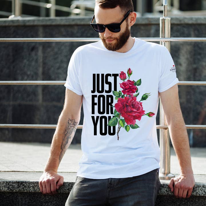Just For You White T-Shirts for wholesale by Paapaiii