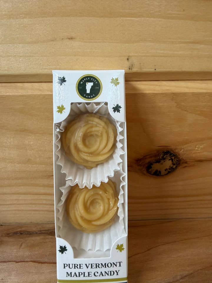 Pure Vermont Maple Candy- 2 Pieces Roses for wholesale by Maple City Candy