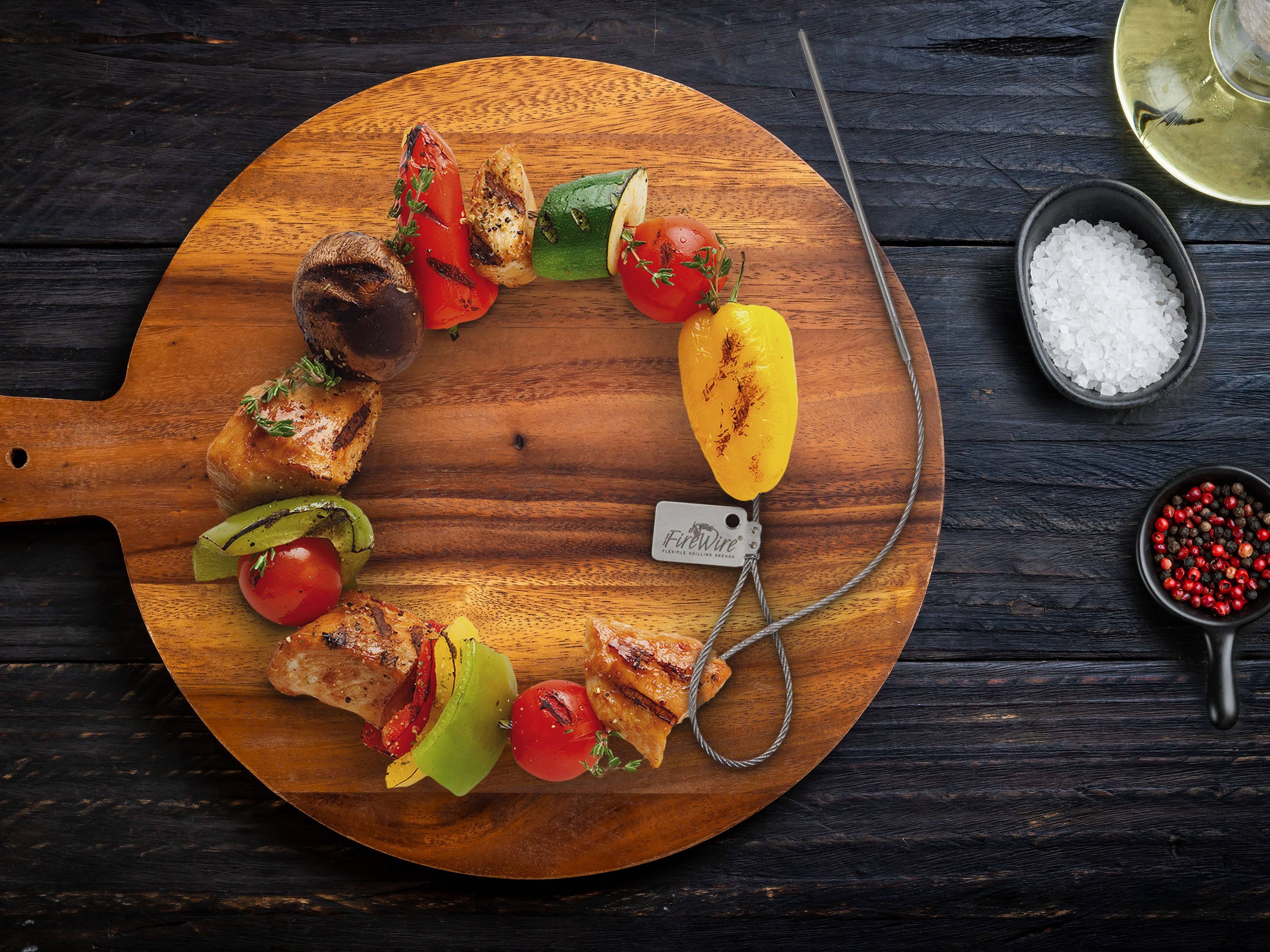 Brainstream - Wholesale Kitchen Tool/Gadget - FireWire/set of 2/flexible grill skewer