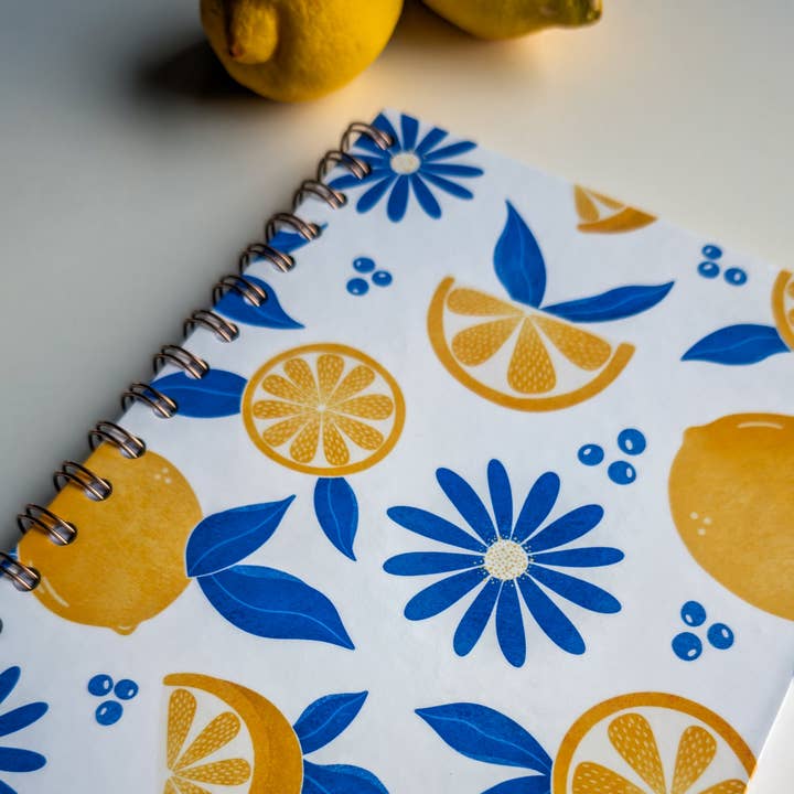Avril & Novembre - Wholesale Notebook - Lemon Spiral Notebook
