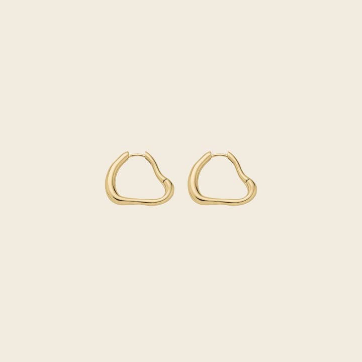Pond Petite Hoops Gold for wholesale by Pourquoi