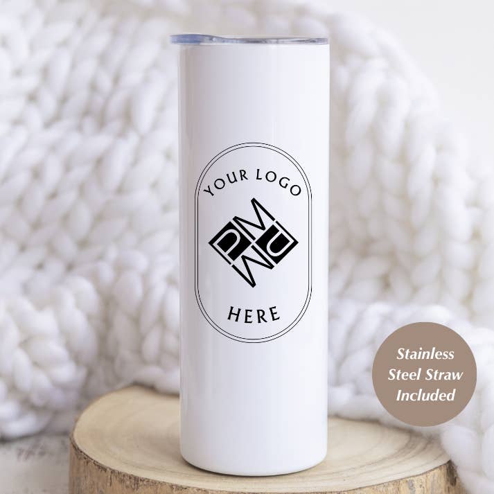 Gobelet isotherme en acier inoxydable avec logo personnalisé | Tasse de 20 oz pour la vente par Press and Merch