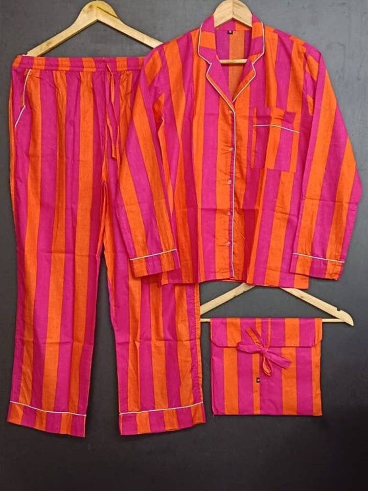 Pure Cotton Women Pajama Set Summer Dress Night Suit PJ Sets for wholesale by bhavnas boutique