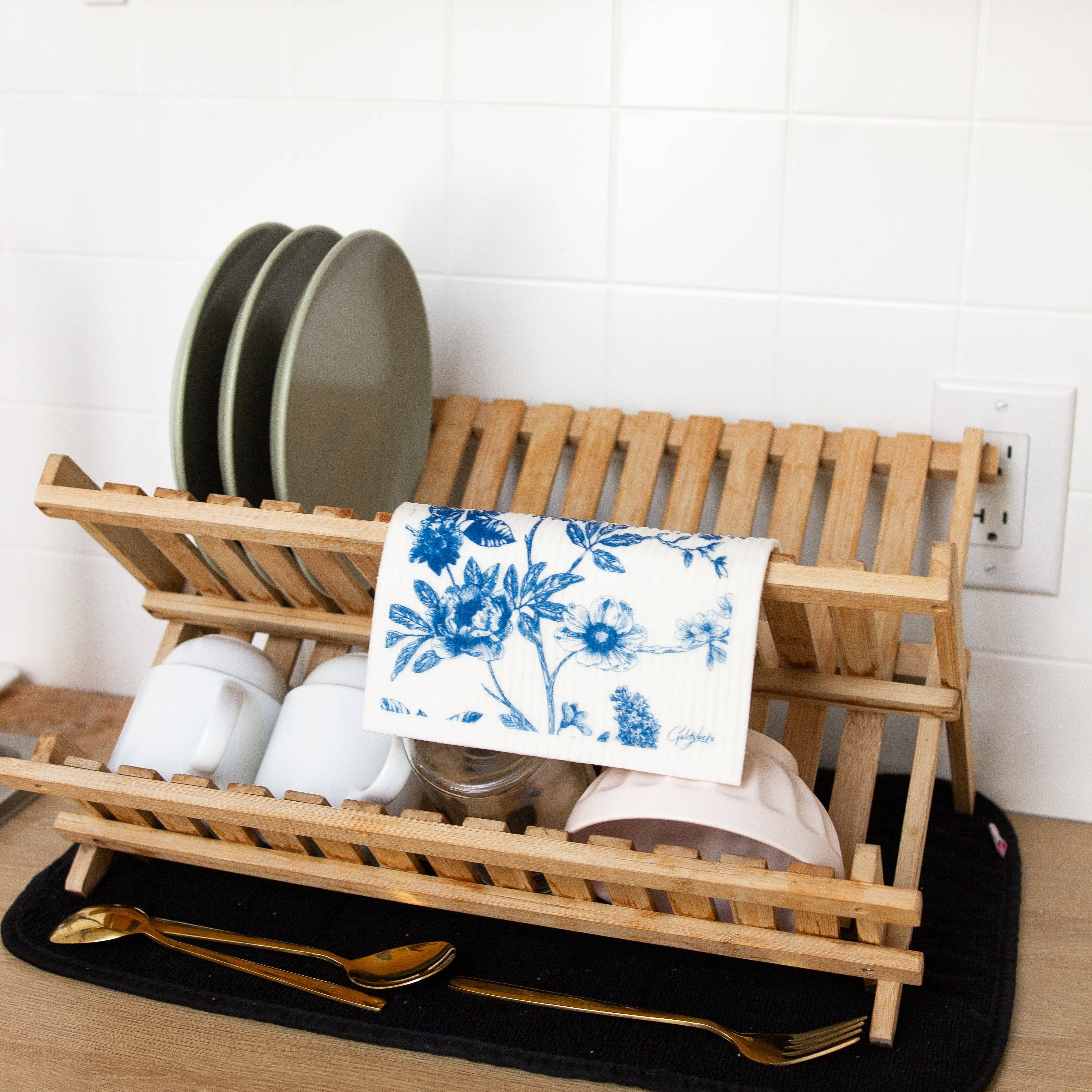 Goldilocks Goods - Wholesale Dishcloth - Swedish Dishcloth: Vintage Floral2