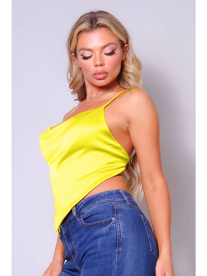 CEFIAN FASHION - Wholesale Blouse - Women's - SUNSET NIGHTS SATIN SCARF TOP4