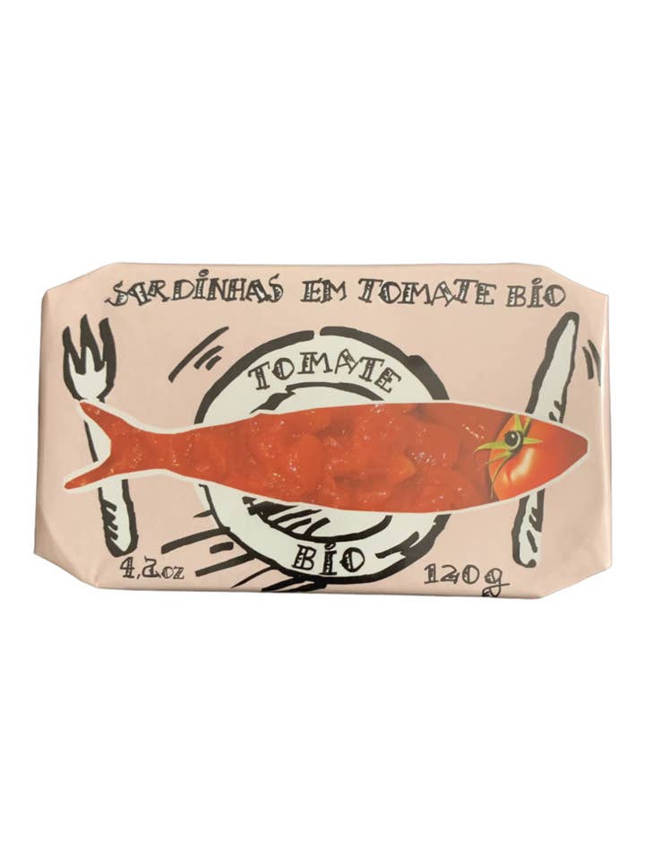 Cantara Creative Sardines in Organic Tomato Sauce - 6 Pack for wholesale by Tin Can Fish ( BELA, Cantara, Mar, Porthos, Varina )