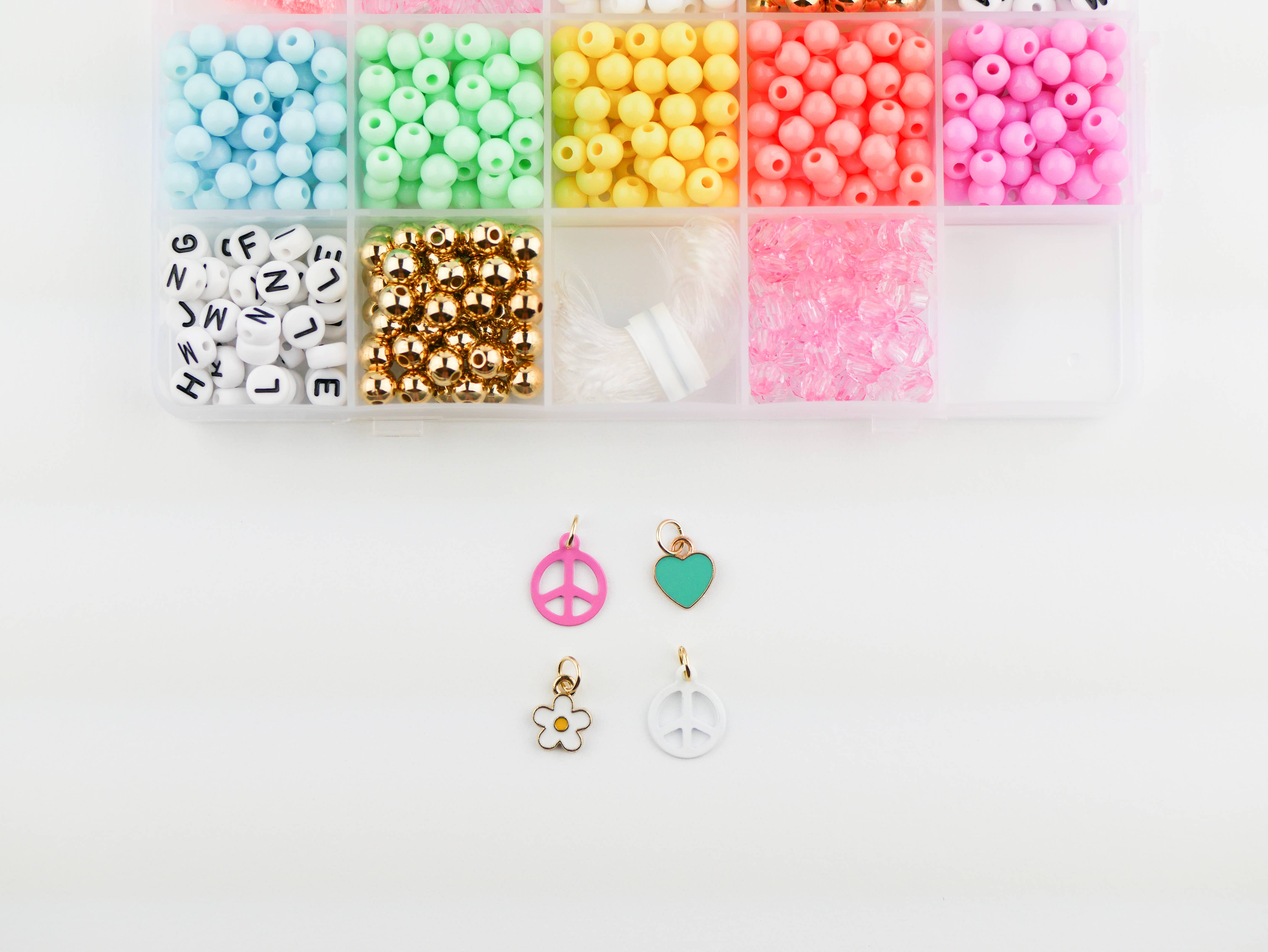 Stacked Sweetly - Wholesale DIY Jewelry - Kids - Groovy Goals DIY Stretchy Bracelet Craft Kit5