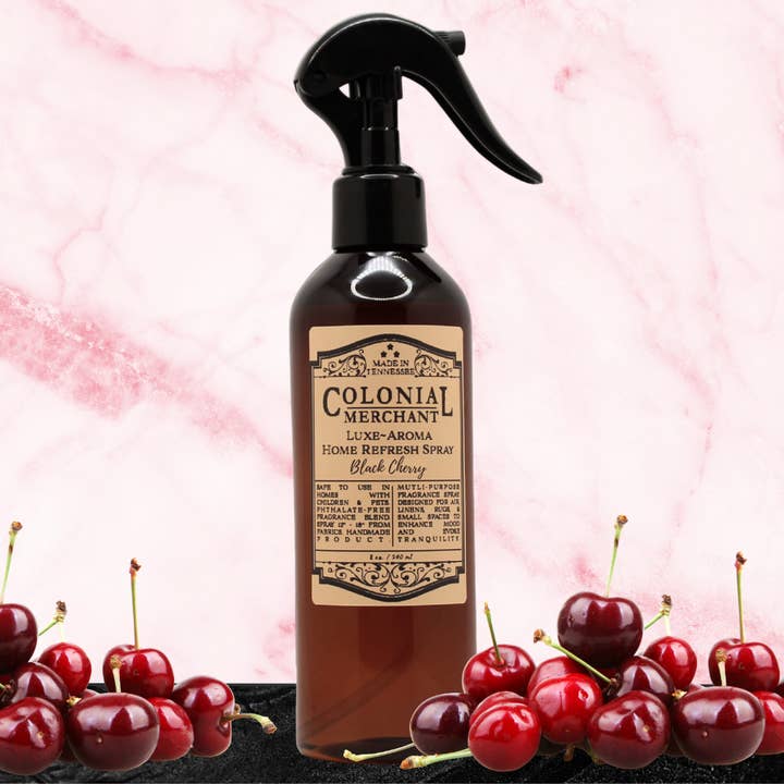 8 oz Black Cherry Home Refresh Room Spray - Rich & Luxurious for wholesale by Colonial Merchant