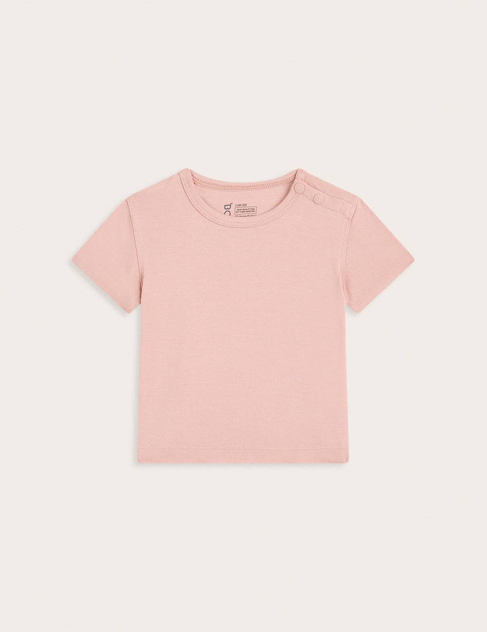Baby Short Sleeve T-Shirt - Dusty Pink for wholesale on Faire1