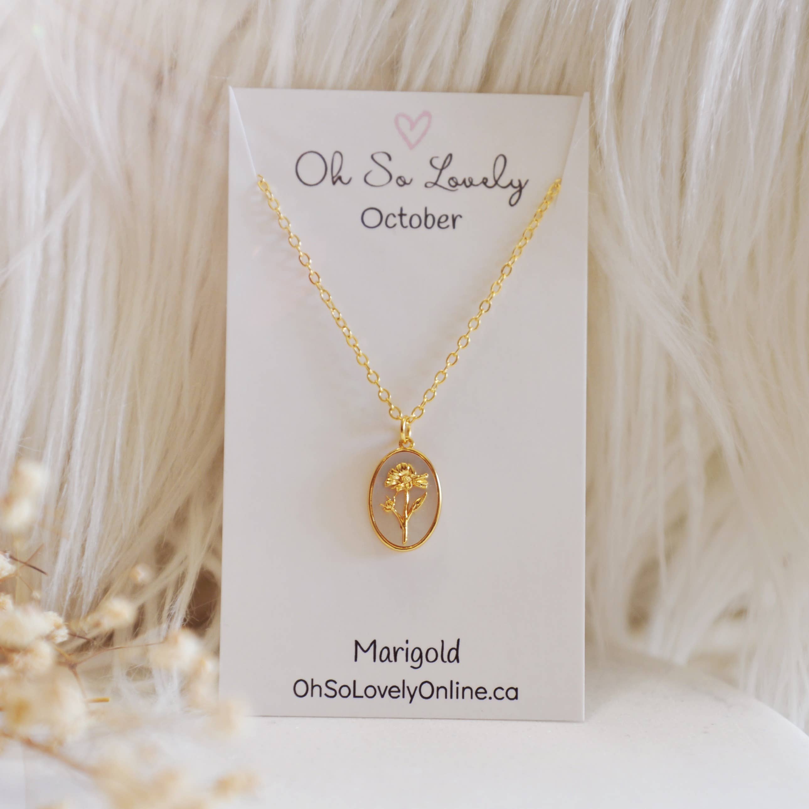 Oh So Lovely - Wholesale Pendant/Charm Necklace - Flora Birth Flower Necklace16