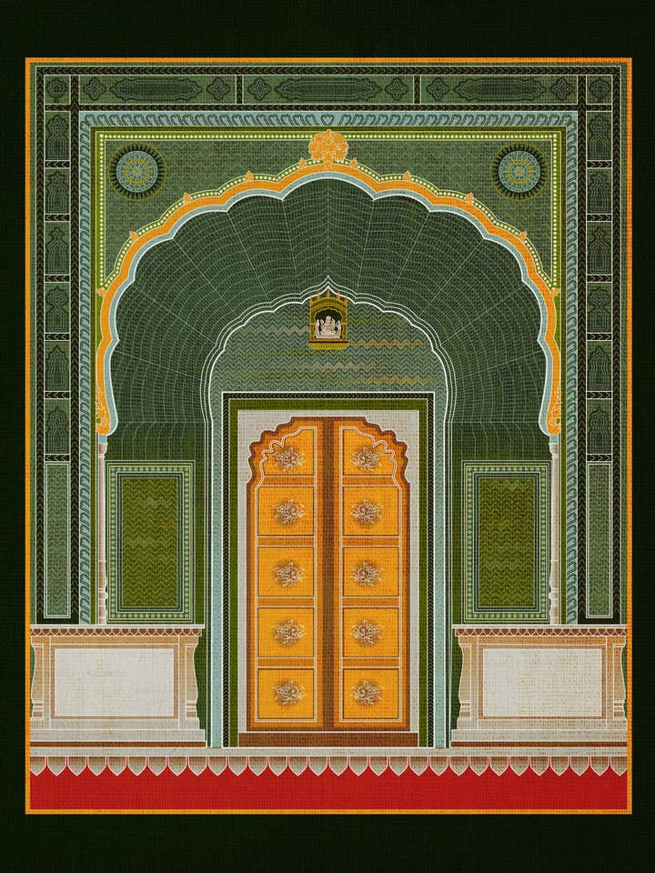 O Portão Verde//Jaipur por atacado de Lucky Skye Graphics