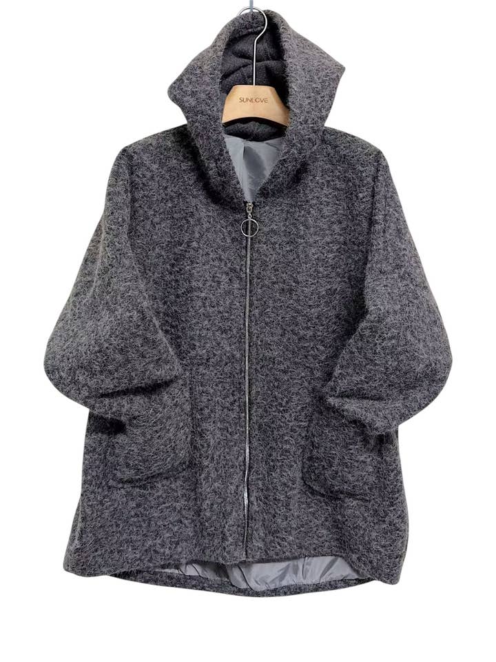 ORNELLA PARIS - Wholesale Jacket - Women's - Hooded zip-up jacket3