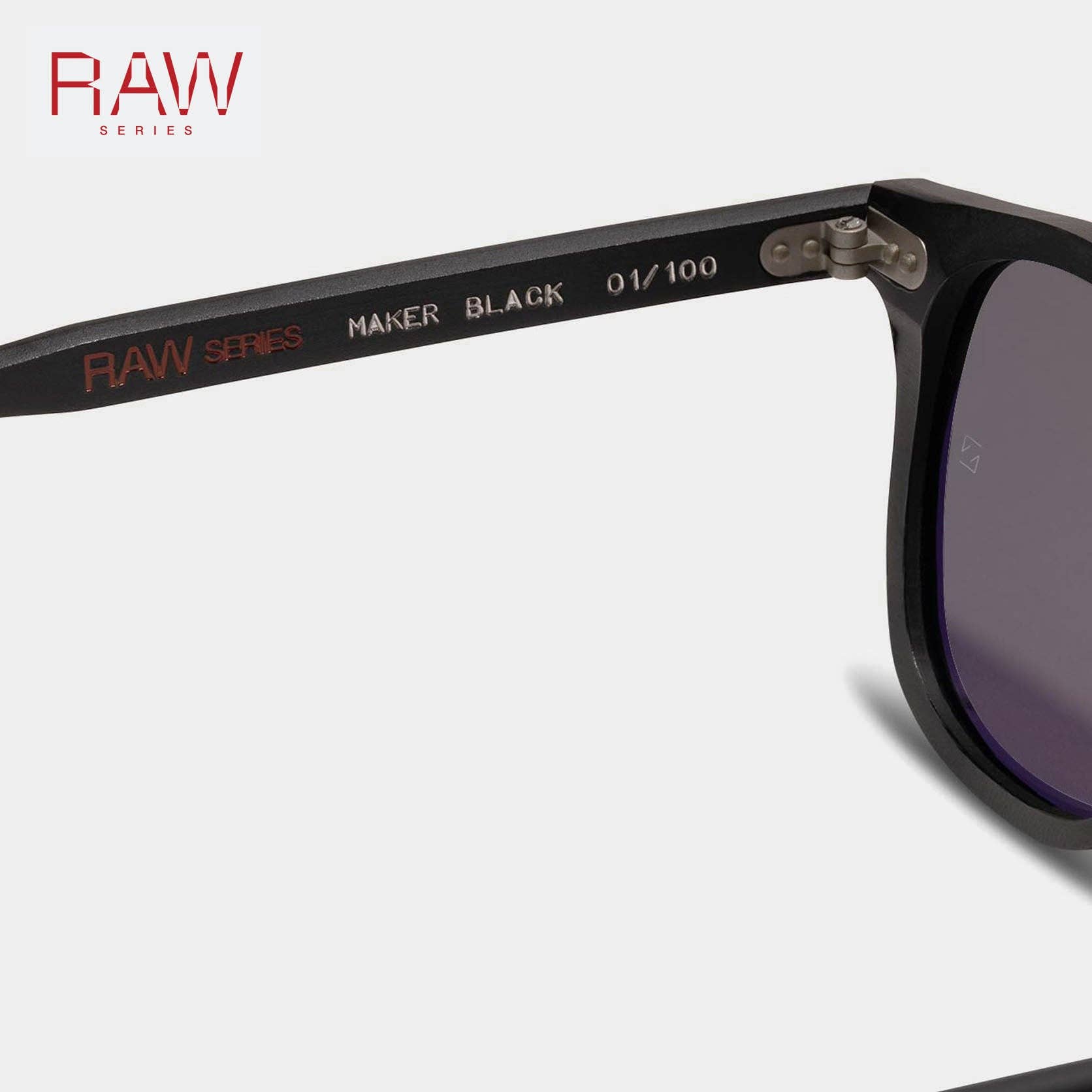 FORA - Wholesale Sunglasses - Unisex - Unisex Square Sunglasses | RAW Maker | Unpolished Acetate10