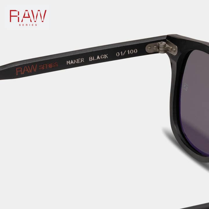 FORA - Wholesale Sunglasses - Unisex - Unisex Square Sunglasses | RAW Maker | Unpolished Acetate10