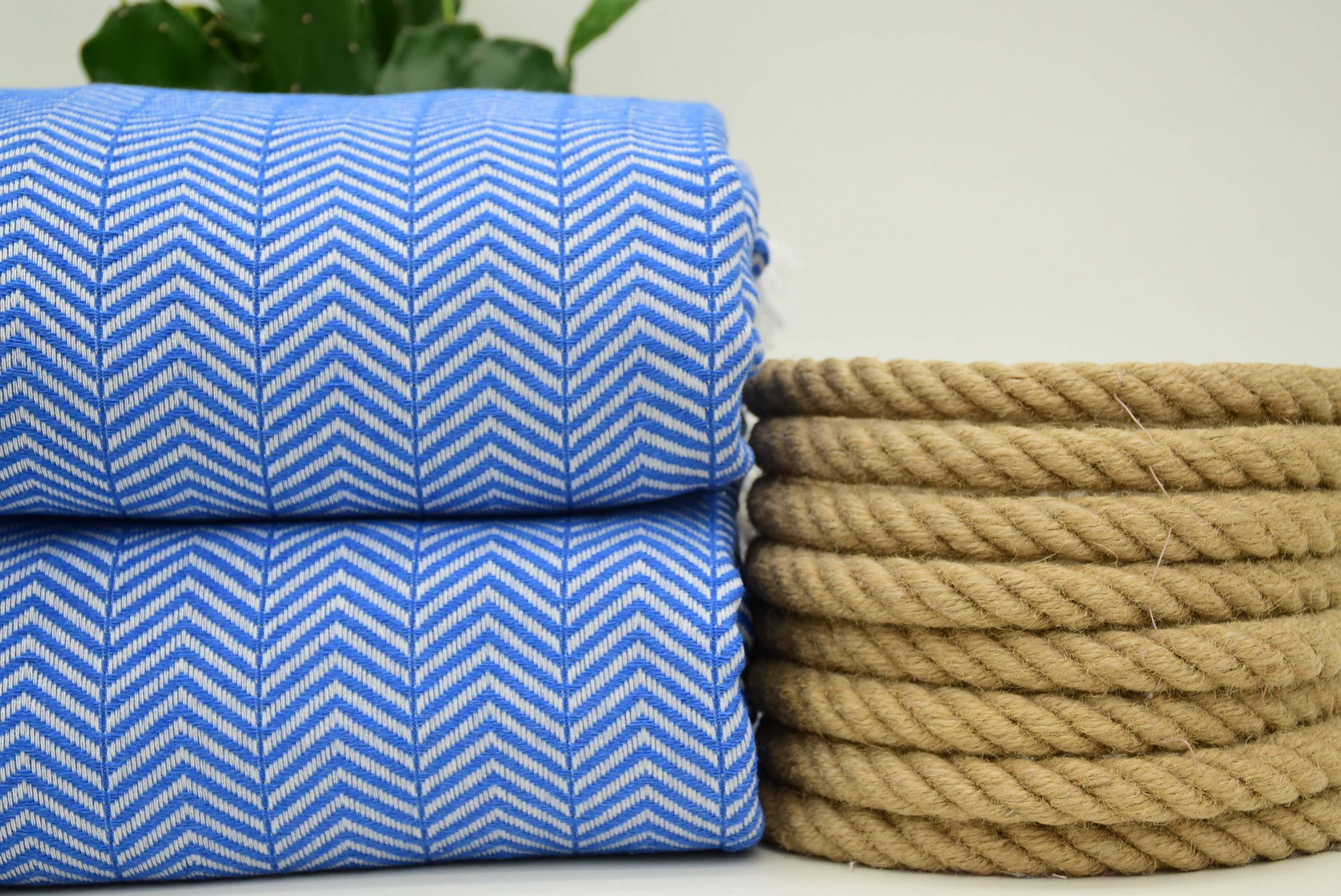 Organic Turkish Towels – wholesale Throw blanket – Ultrasoft Blanket Towel, Blue Herringbone Blanket2