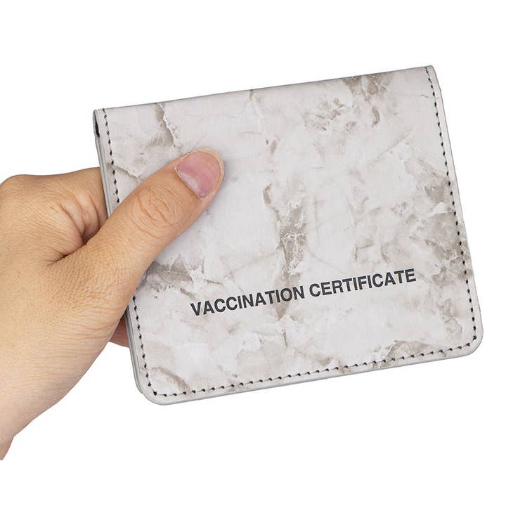 Ole - Wholesale Card Holder - Women's - Marbling Vaccine Card Holder HB15905