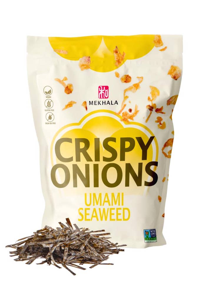 Umami Seaweed Crispy Onions - 71g/2.5oz for wholesale by Mekhala Living Inc