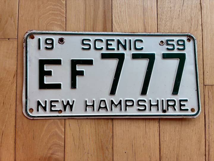 Placa de New Hampshire de 1959 para venta al por mayor de RusticPlates