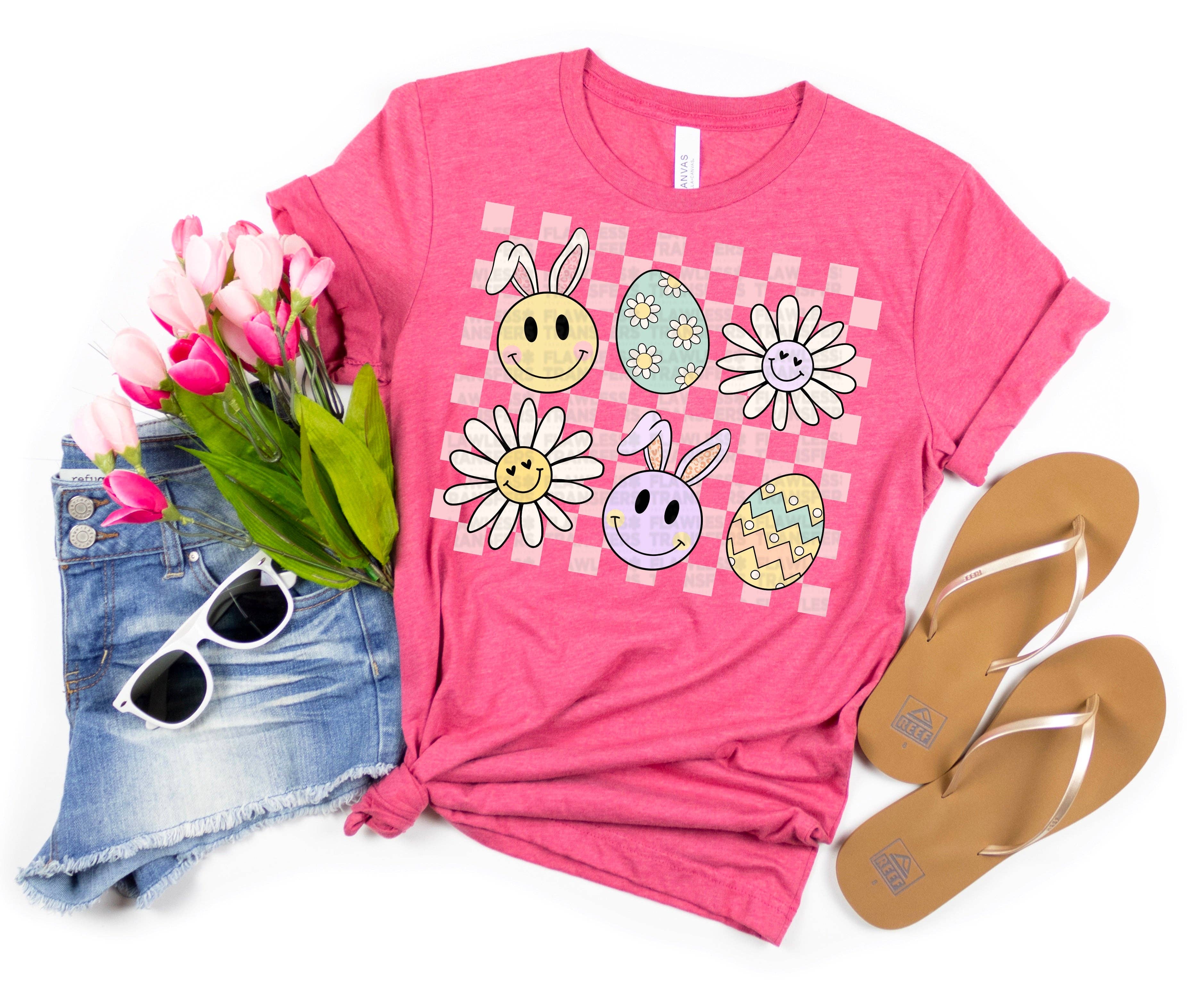 Flawless Transfers - Wholesale Sublimation Transfer - Easter Checkered #1150 -DTF Transfers0