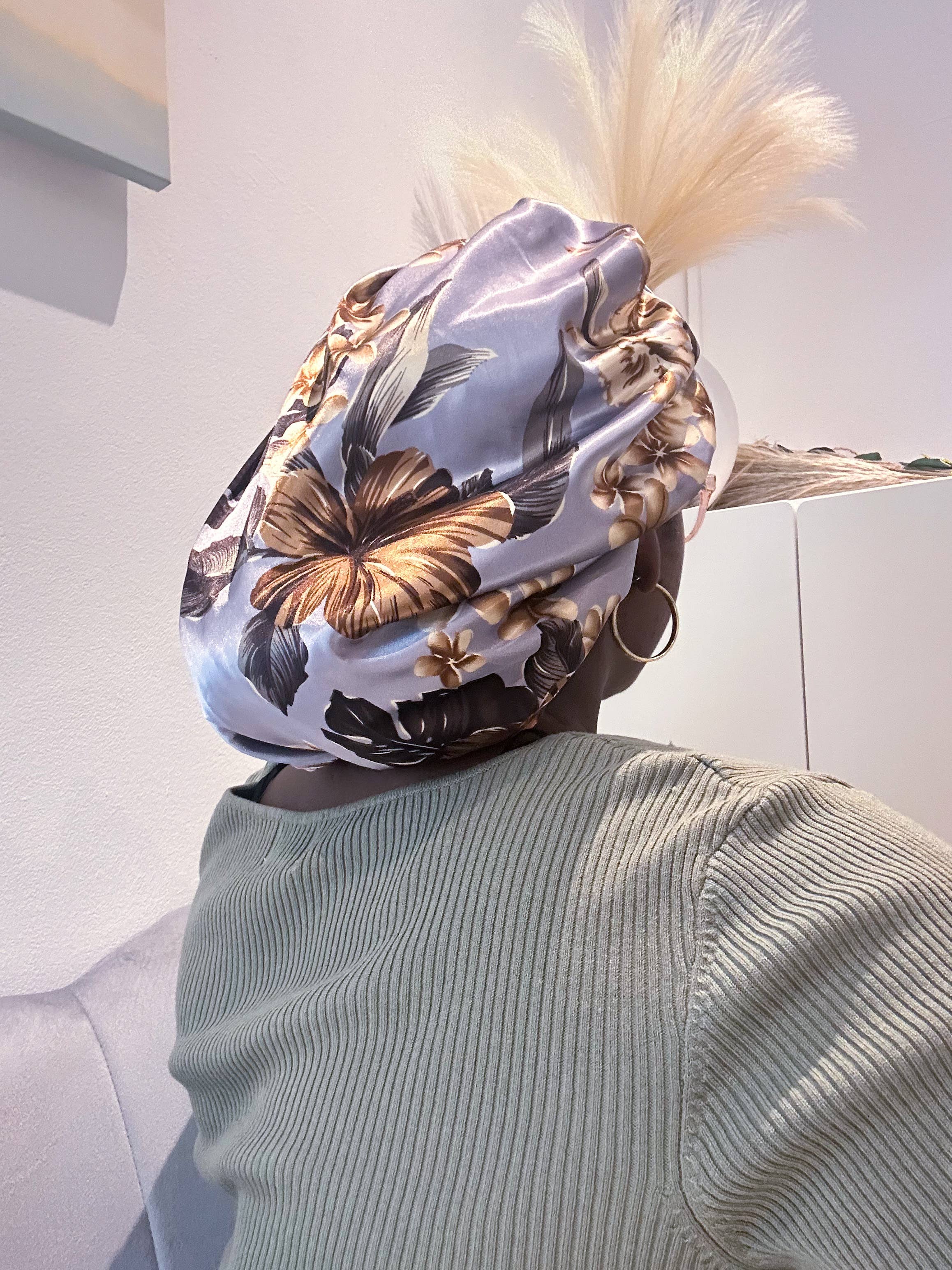 Asantewaa - Wholesale Sleep Cap / Bonnet - Women's - Reversible Satin Bonnet Eloise With band4