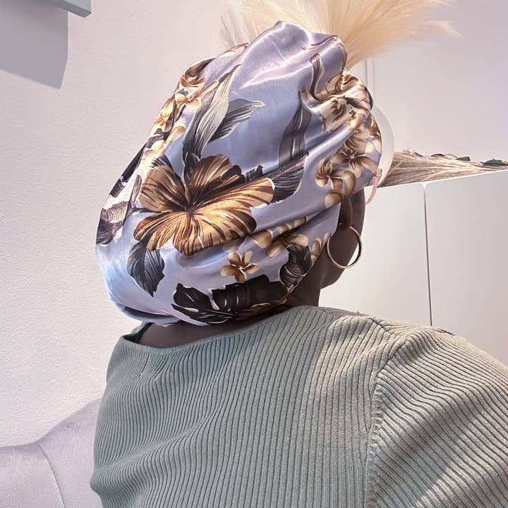 Asantewaa - Wholesale Sleep Cap / Bonnet - Women's - Reversible Satin Bonnet Eloise With band4