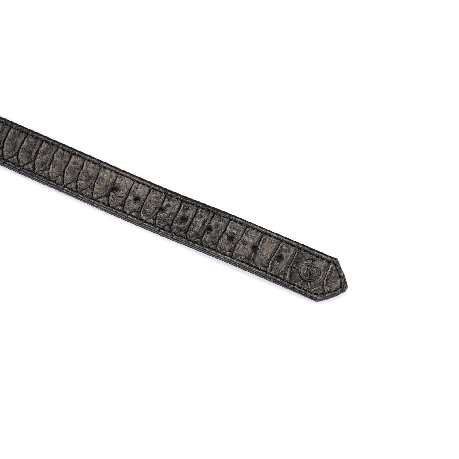 Liebe Seele - Wholesale Pet Collar - Cat/Dog - Crocodile Noir: Black Leather Collar with Chain Leash5